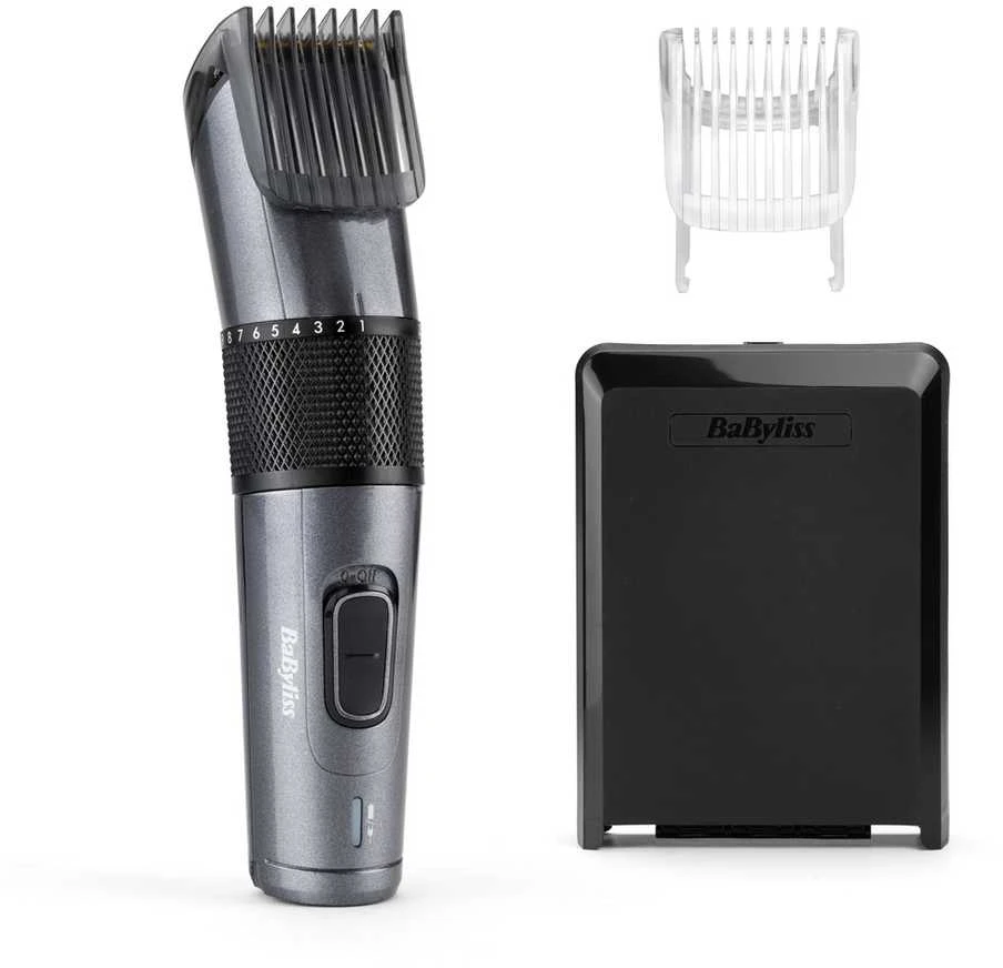 BaByliss E976E plaukų kirpimo mašinėlė Juoda, Titanas