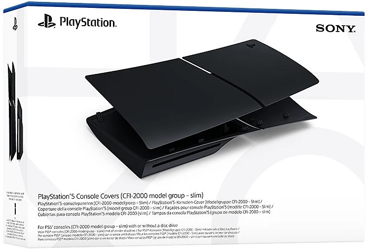 Sony PS5 Slim konsolės korpusas (Midnight Juodas)