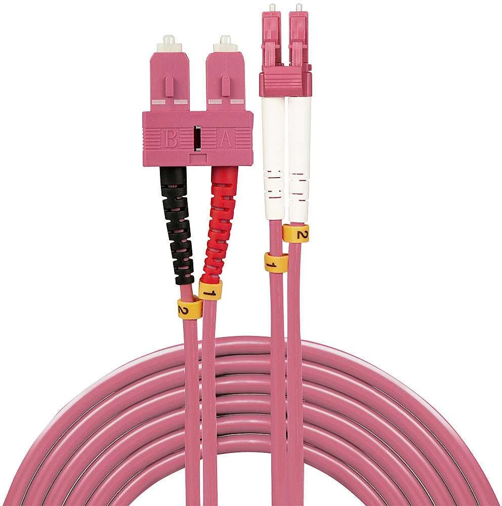 Pluoštinis Laidas - LINDY LC/SC OM4 5m Multimode 50/125µm
