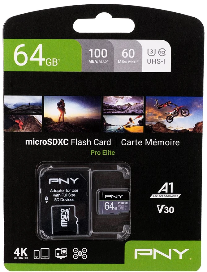 PNY Technologies PNY PRO Elite 64 GB Micro SDXC UHS-I 10 klasės