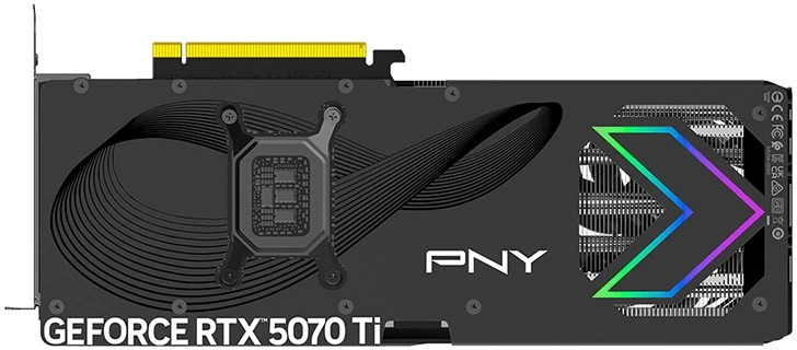 PNY GeForce RTX 5070 Ti ARGB EPIC-X RGB™ Triple Fan 16GB OC DLSS 5 vaizdo plokštė