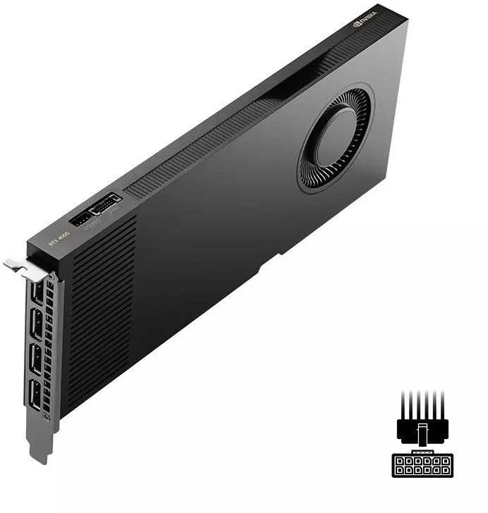 Vaizdo Plokštė - PNY NVIDIA RTX 4000 20GB GDDR6 PCIe 4.0 4x Mini DP
