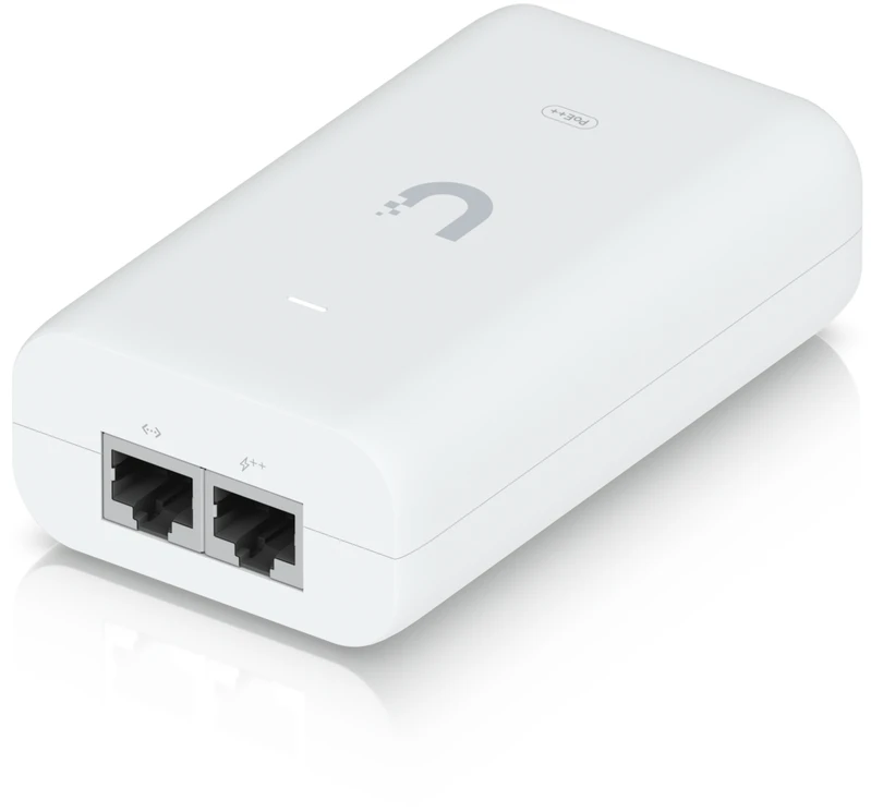 PoE Adapteris - Ubiquiti U-PoE++ 60 W 48 V 1,25 A EU Baltas