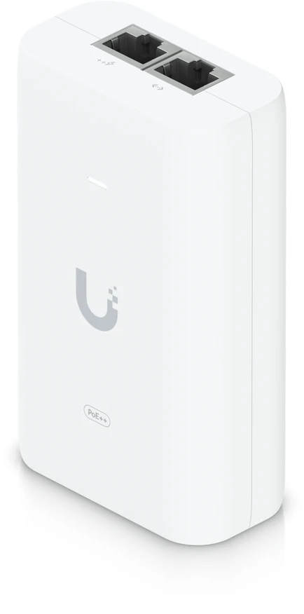 PoE Adapteris - Ubiquiti U-PoE++ 60 W 48 V 1,25 A EU Baltas