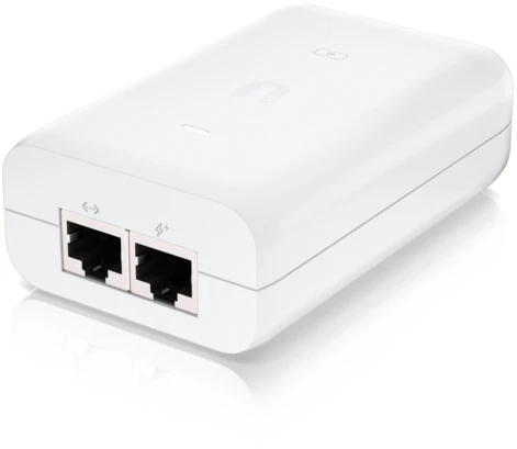 PoE Purkštuvas - Ubiquiti U-POE-AT 30 W 48 V Gigabit Ethernet 802.3at Baltas
