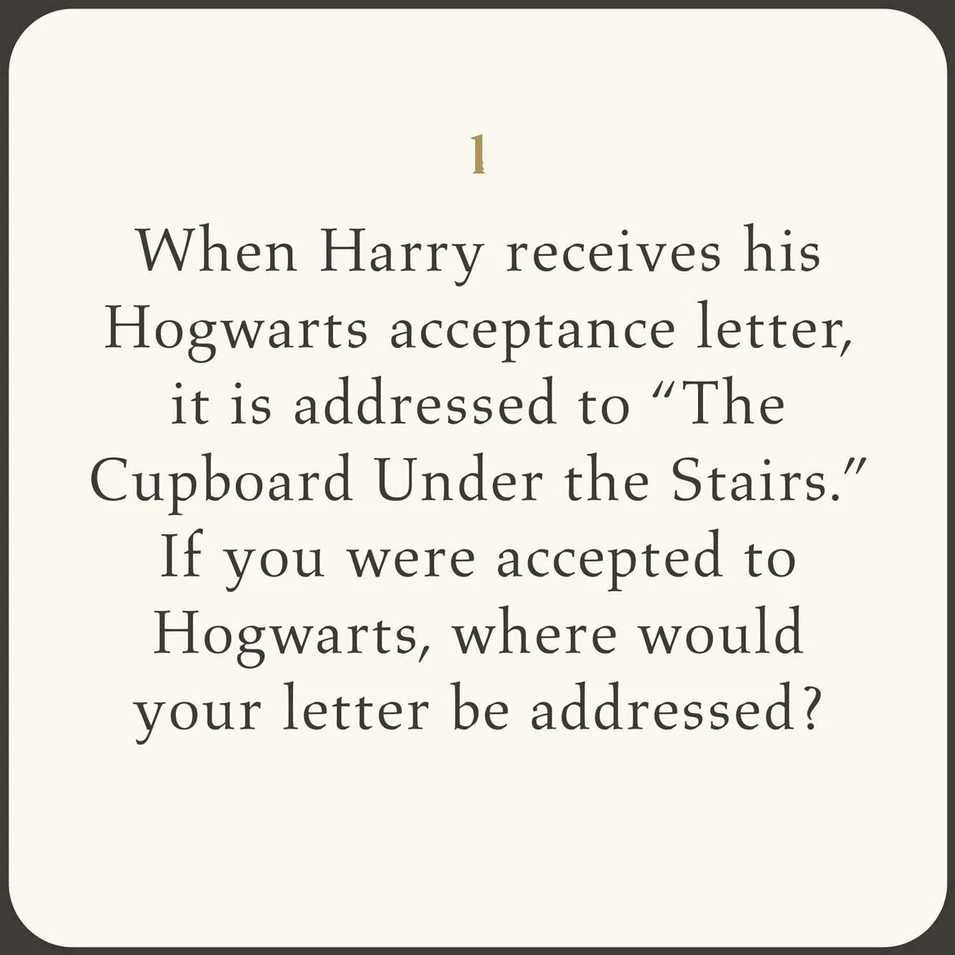 Pokalbių Kortelės - Insight Editions Harry Potter: 125 Magiškų Mintys 8.8 x 14 cm