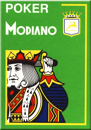 Poker 4 Jumbo Index Modiano Žaidimų Kortos (Šviesiai Žalios)