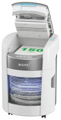 Leitz IQ Optimax AutoFeed 150 80380000 paper shredder, P4, 150 sheets, 15-litre waste bin