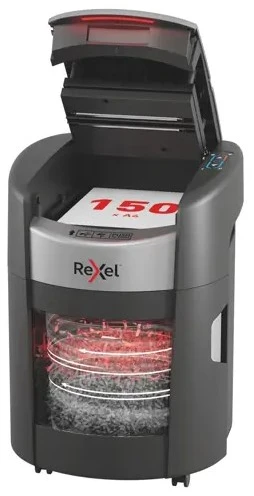 Rexel ShredMax AutoFeed+ 150X paper shredder, P4, 150 sheets, 15-litre waste bin