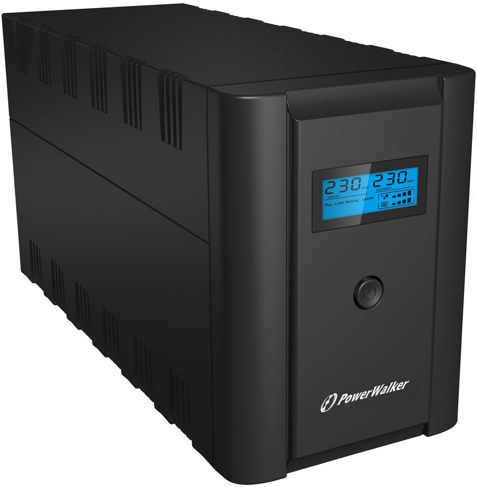 POWERWALK VI 1200 SHL FR Power Walker UPS Line-Interactive 1200VA 2x 230V PL,2x IEC C13,RJ11/RJ45,USB,LCD
