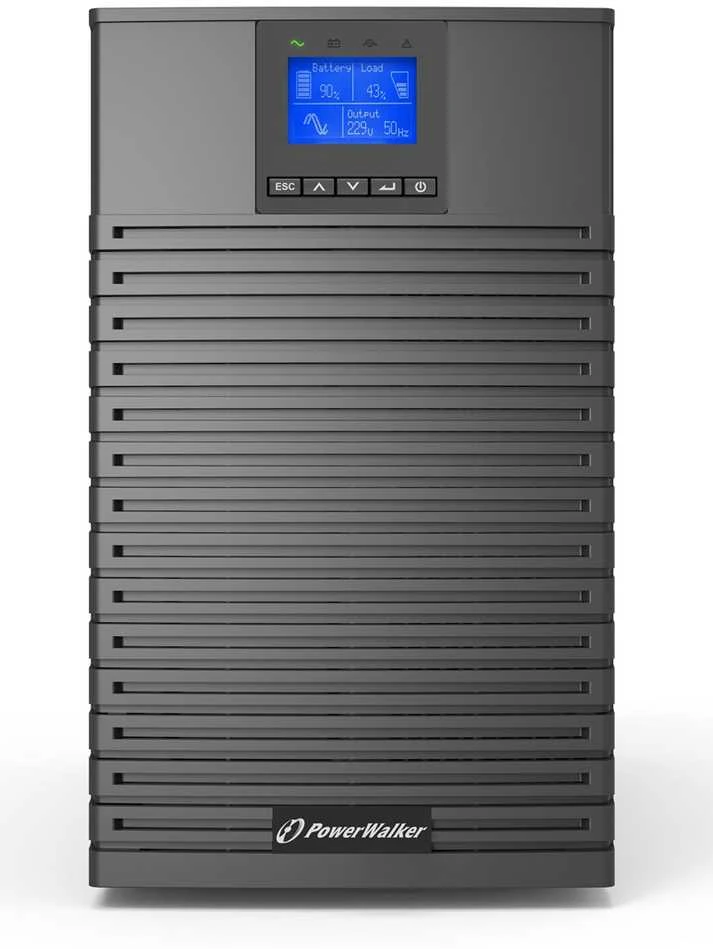 Power Walker POWERWALKER UPS On-Line VFI 2000 ICT IOT 1/1 fazė 2000VA PF1 8x IEC C13 lizdai C14 USB/RS232 EPO LCD