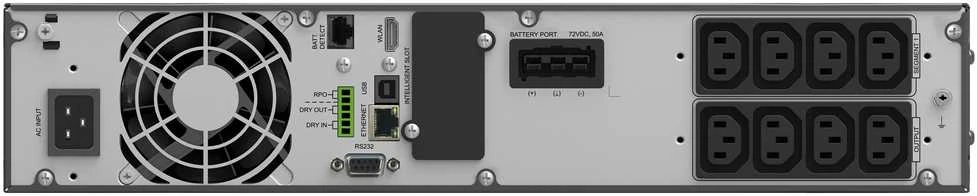 Power Walker POWERWALKER UPS On-Line VFI 2000 ICR IOT 1/1 fazė 2000VA PF1 8x IEC C13 lizdai USB/RS232 LCD stovas