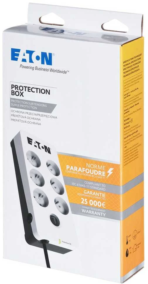 Eaton PB6F viršįtampių ribotuvas 6 AC išvestis(ys / čių) 220-250 V Juoda, Balta