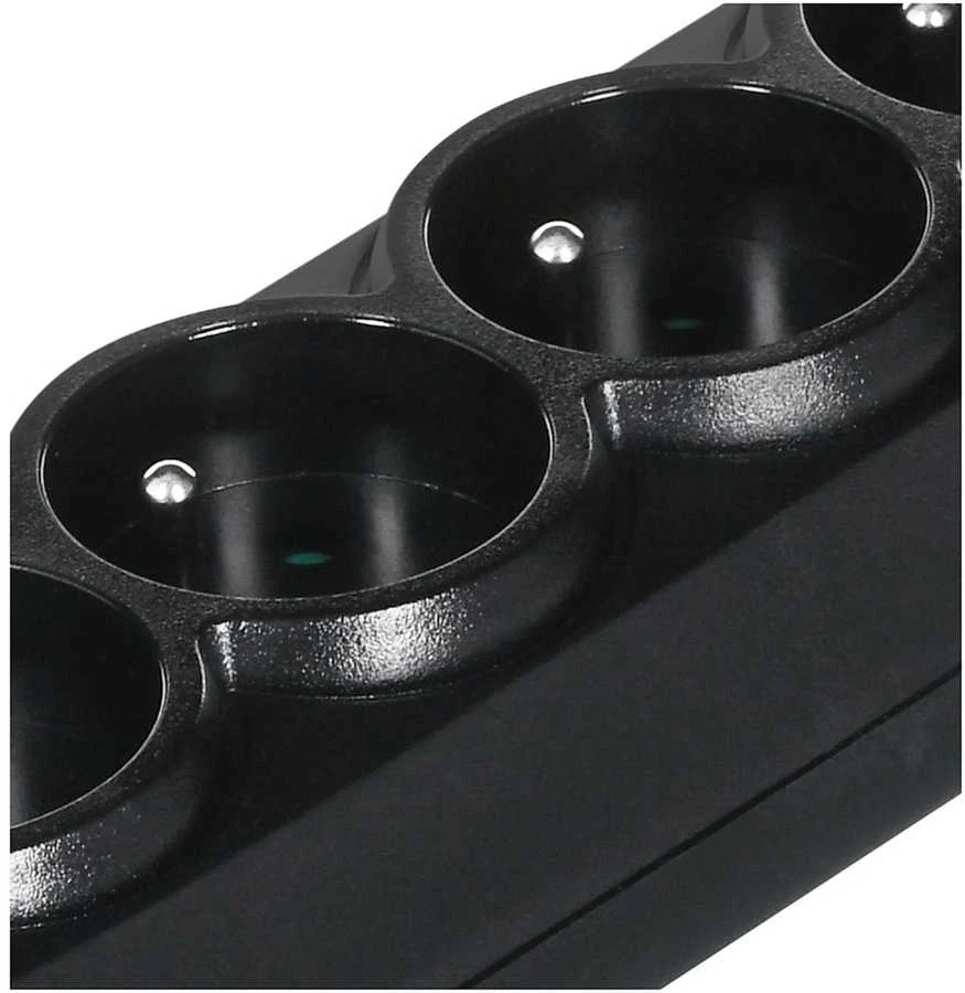 Ilgiklis - Ever Classic 3m Juodas 5 AC Lizdai 250V
