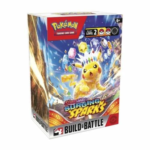 Prekybos kortelių žaidimas - Pokémon Scarlet & Violet: Surging Sparks Build & Battle Box
