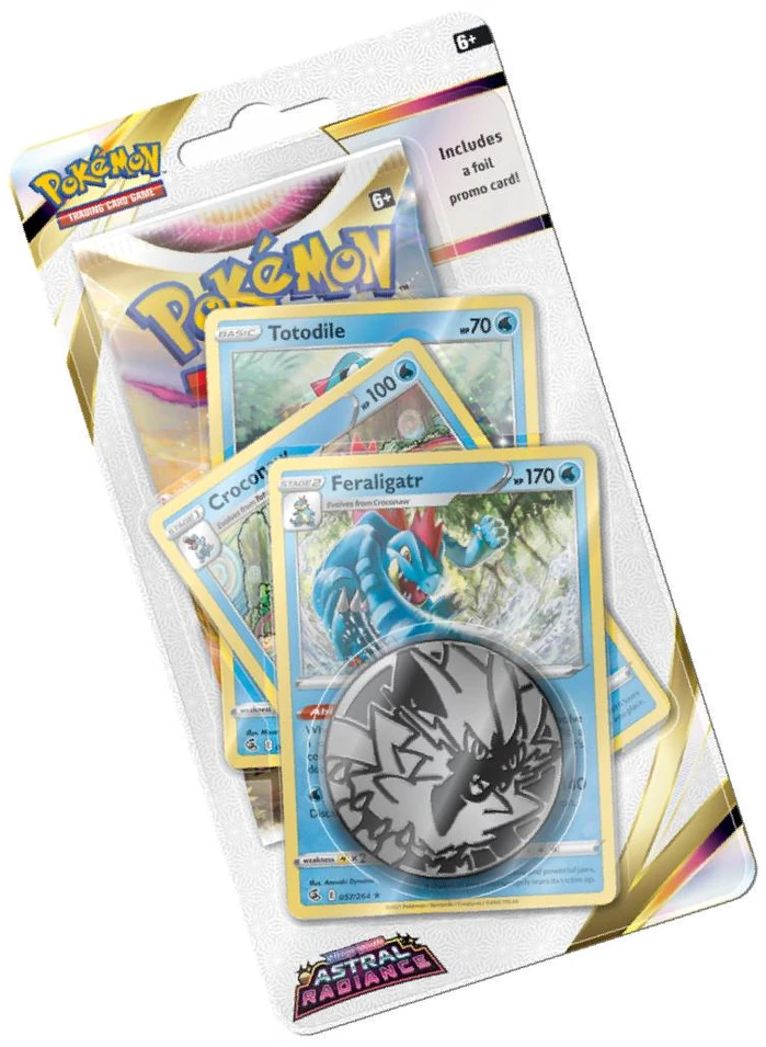 Pokemon Pokemon TCG – „Sword & Shield 10 Astral Radiance Premium Checklane“ lizdinė plokštelė – „Feraligatr“