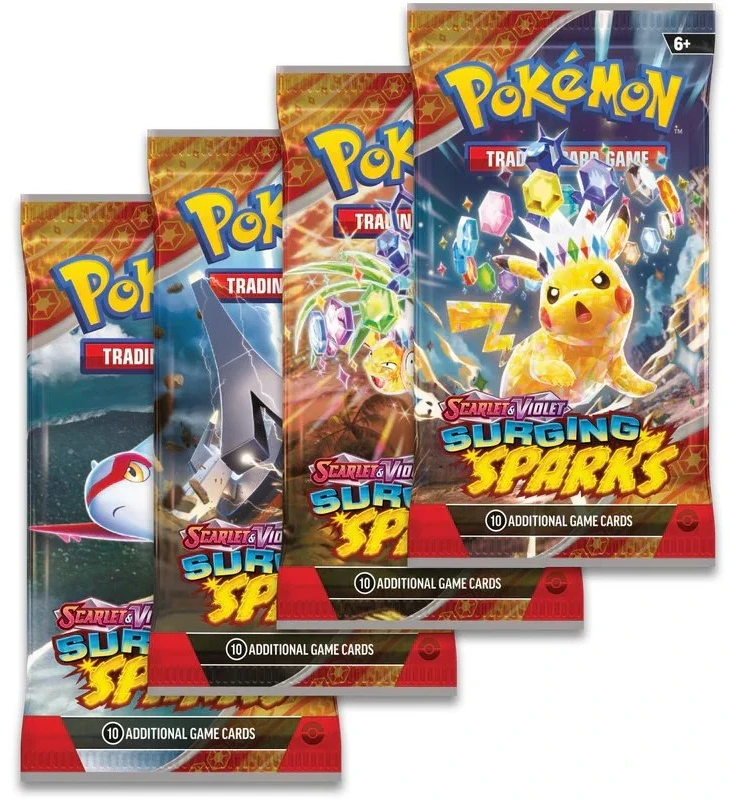 Prekybos kortelių žaidimas - Pokémon Scarlet & Violet: Surging Sparks Build & Battle Box