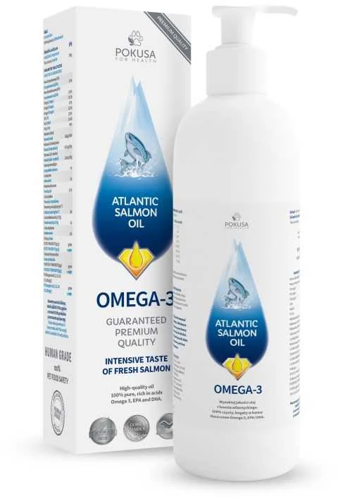 Priedas - POKUSA RawDietLine Atlanto lašišų aliejus 100ml