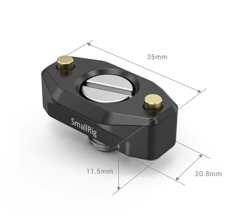 Priedas - SmallRig 2501 NATO bėgis su ARRI tvirtinimo varžtu 35mm