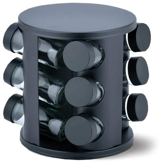 Maestro MR 1725 Juodas Spice Jar Set, 12 Pieces