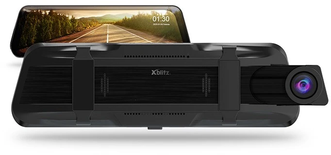 Prietaisų Skydelio Kamera - Xblitz Prime 9,66″ 4K Galinio Vaizdo Veidrodėlio Kamera
