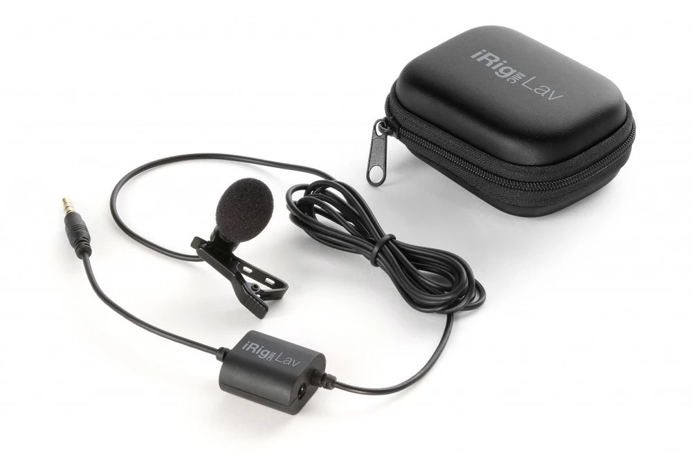 IK Multimedia iRig Mic Lav Juodas Prisegamas mikrofonas