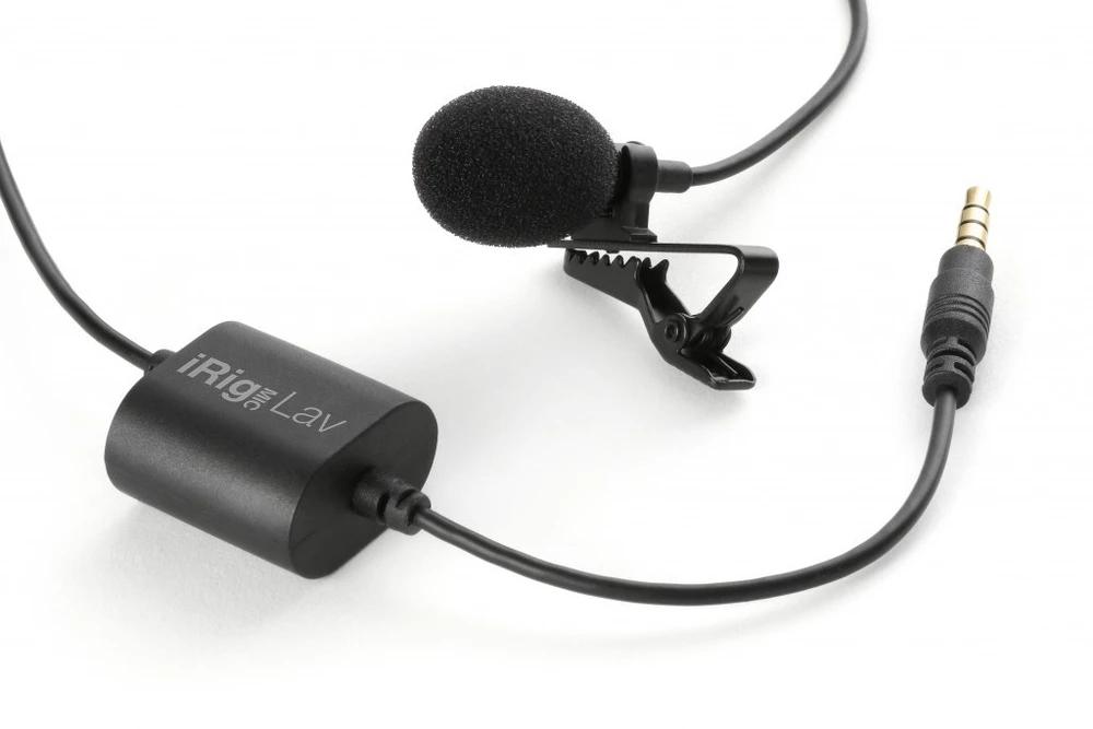 IK Multimedia iRig Mic Lav Juodas Prisegamas mikrofonas