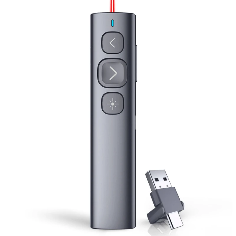 Pristatymų pultelis - Norwii N95 Plus BLE, raudonas ir žalias lazeris, USB-A/USB-C, 100 m, 300 mAh, 31 g