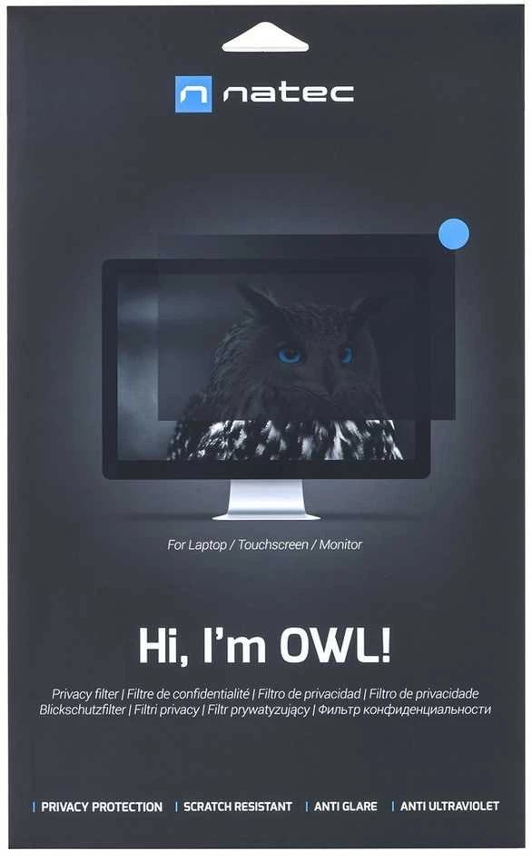 NATEC NFP-1476 privatumo filtras RODO OWL 21.5 colio 16:9