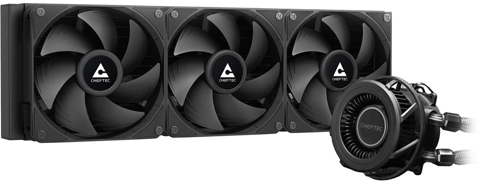Procesoriaus Aušintuvas - Chieftec CLC-360-VRM-BLK 360 mm AIO Juodas