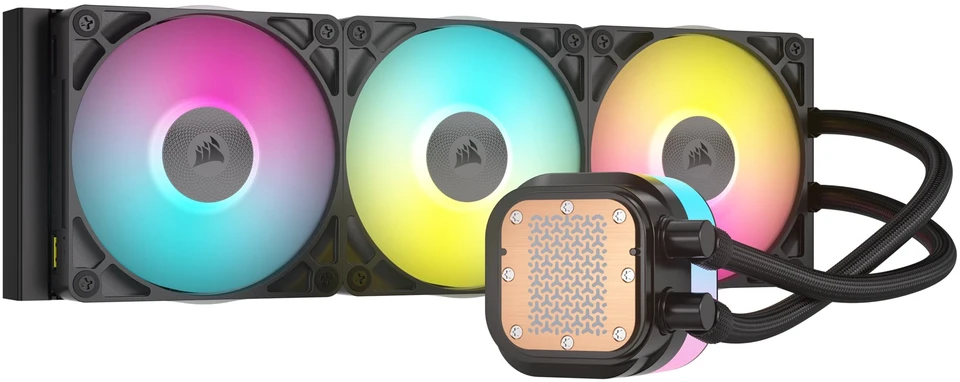 Corsair iCUE LINK TITAN RX RGB Procesorius Viskas viename skysčių aušintuvas 12 cm Juodas 1 vnt.