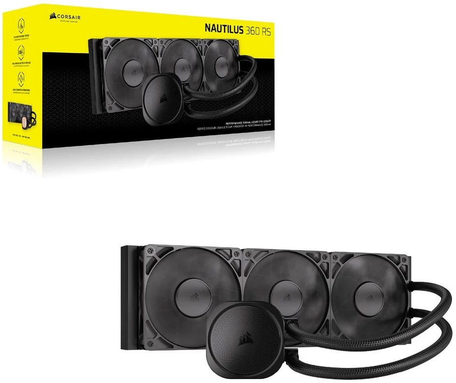 Procesoriaus Aušintuvas - Corsair Nautilus 360 RS Juodas Aušintuvas