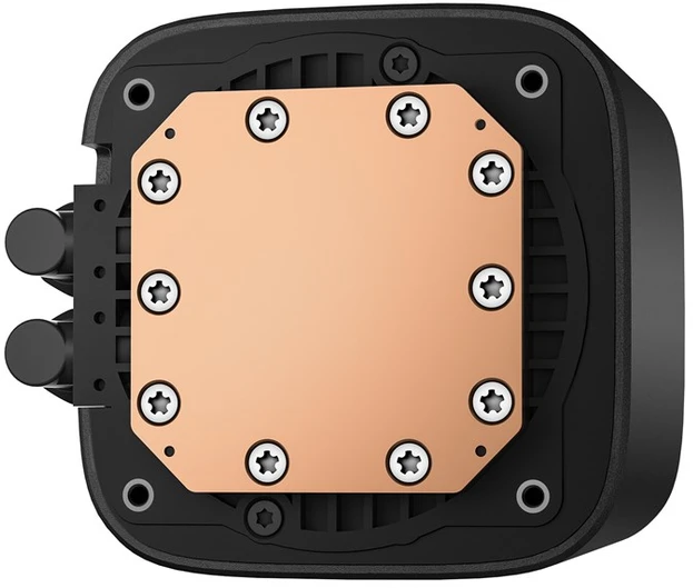 Procesoriaus aušintuvas - DeepCool LE360 V2 AIO skysčio aušintuvas su 3x 12cm ventiliatoriais juodas