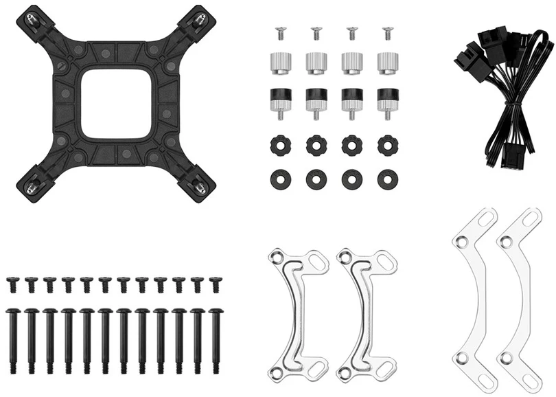 Procesoriaus aušintuvas - DeepCool LE360 V2 AIO skysčio aušintuvas su 3x 12cm ventiliatoriais juodas