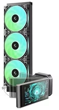 Deepcool LT360 VISION ARGB | Liquid Cooler | Juodas | Intel, AMD