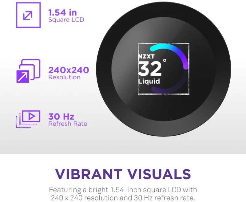 NZXT Kraken Plus 280 LCD juoda