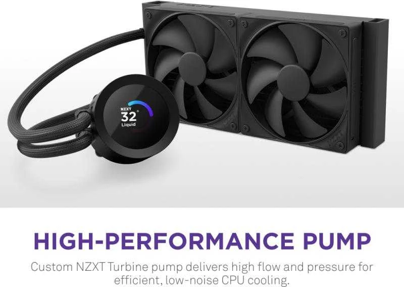 NZXT Kraken Plus 280 LCD juoda