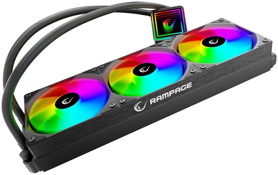 Procesoriaus Aušintuvas - RAMPAGE Infinite V360 Juodas
