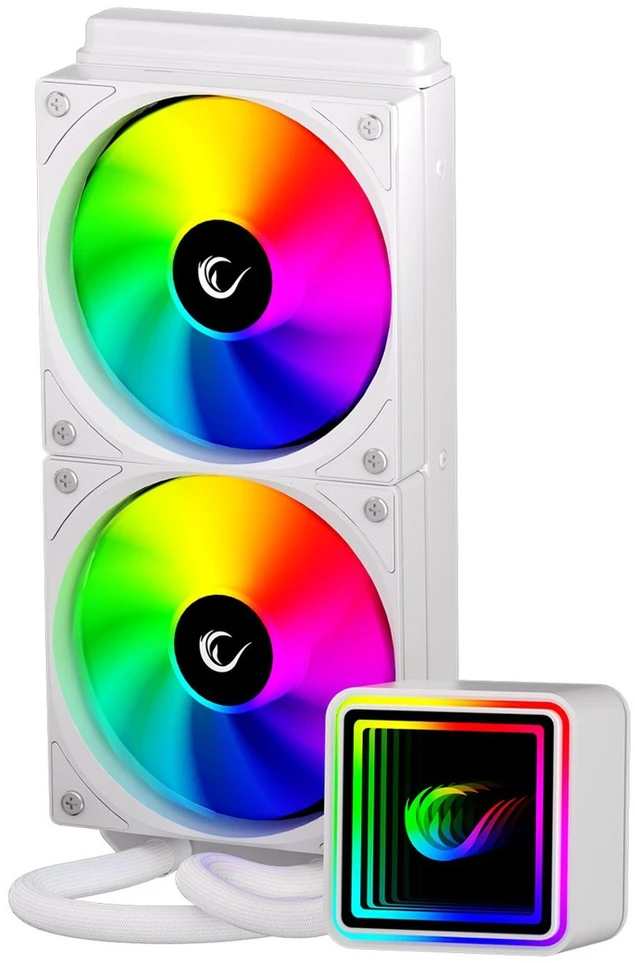 CPU AUŠINTUVAS RAMPAGE INFINITE V240 Baltas ARGB LGA1700/1851/AM5 240mm Liquid Cooler