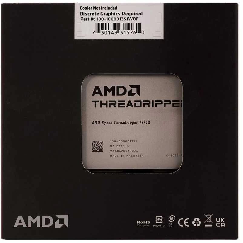 Procesorius - AMD Ryzen Threadripper 7970X, 4 GHz, 128 MB L3