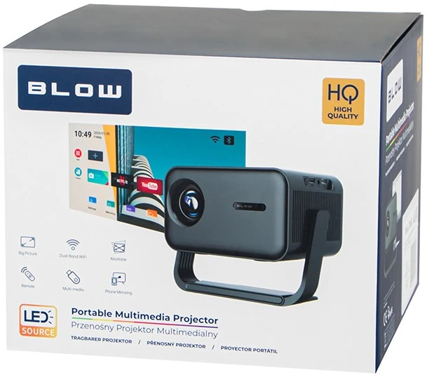 Projektorius - BLOW AndroidTV FullHD MaxView 1280 × 720 Juodas