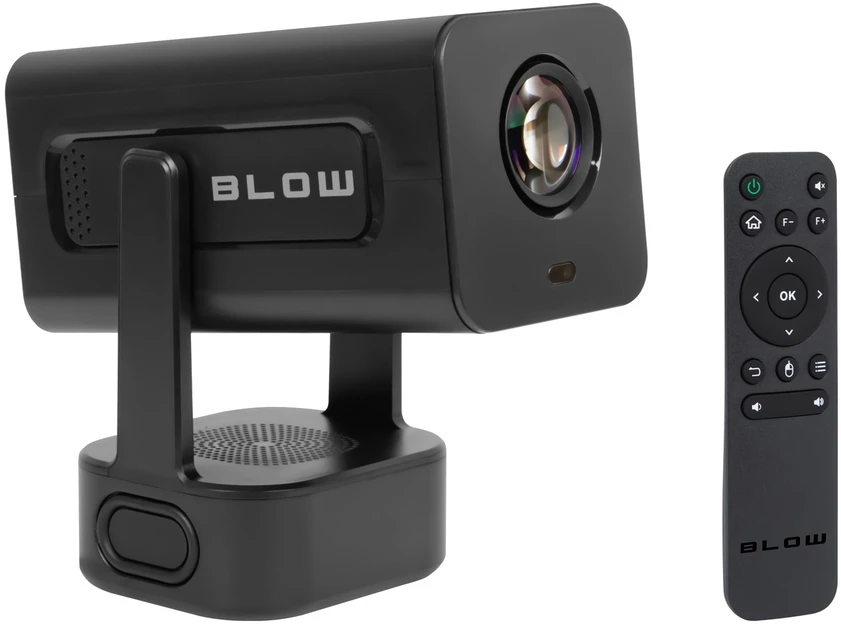 Projektorius - BLOW Nešiojamas 1280x720 LED, Wi-Fi, Bluetooth, 40-120" Juodas