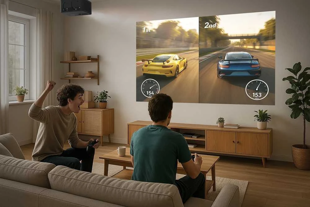 Optoma Photon Life PK32 projektorius su standartiniu projekcijos kampu, 1100 ANSI liumenų, DLP UHD 4K (3840x2160), 3D Juodas