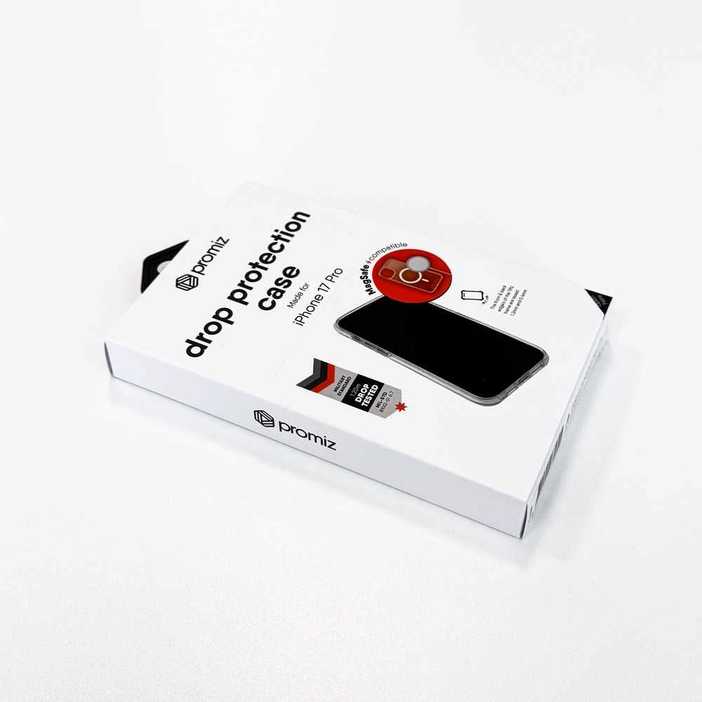 Promiz Drop Protection dėklas iPhone 17 Pro (MagSafe, skaidrus)