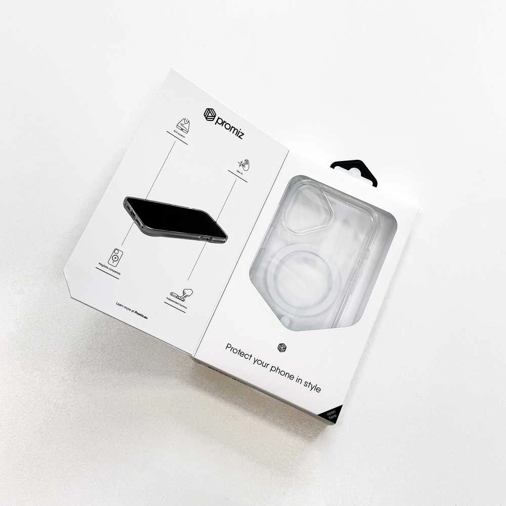 Promiz Drop Protection dėklas iPhone 17 (MagSafe, skaidrus)