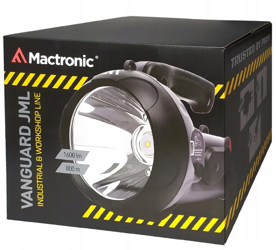 Prožektorius - MacTronic Vanguard PSL0032 1 600 lm 800 m Įkraunamas