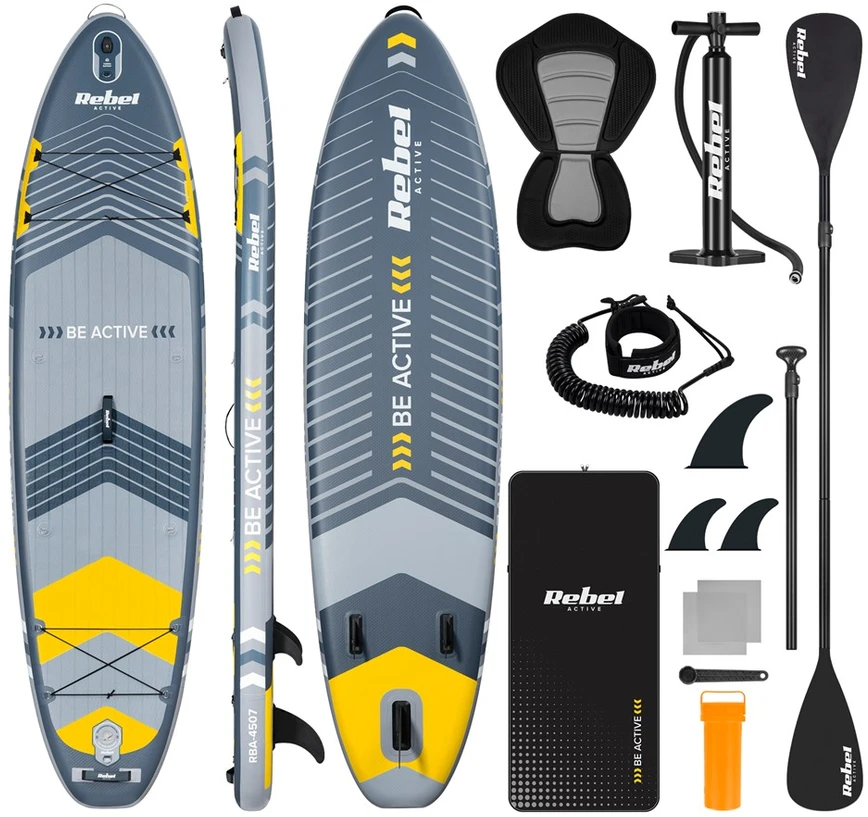 REBEL ACTIVE pripučiamos SUP lentos 350x81x15cm rinkinys