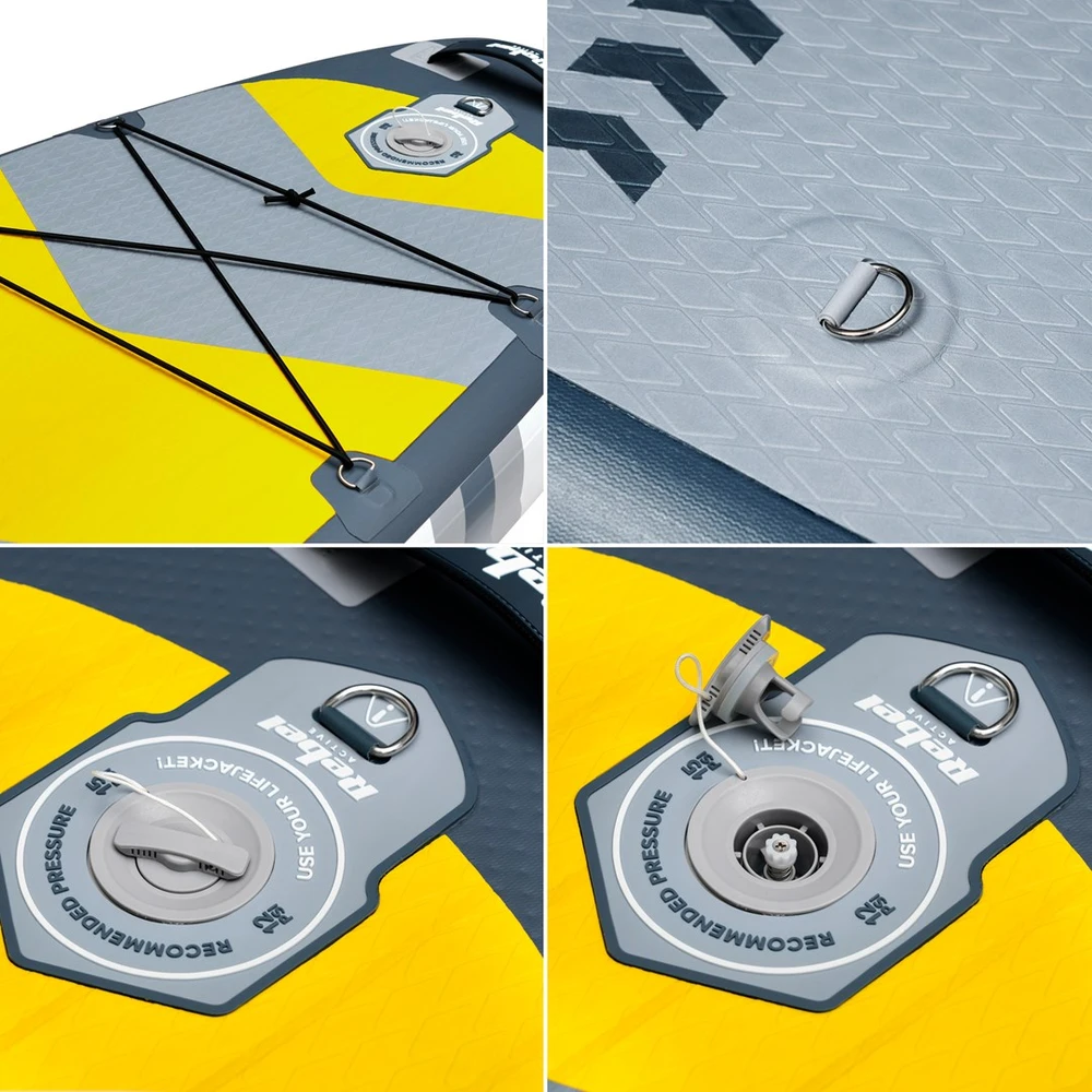 REBEL ACTIVE pripučiamos SUP lentos 350x81x15cm rinkinys