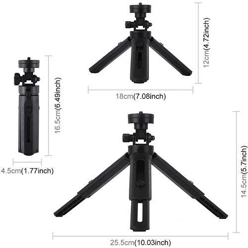 Puluz LED žiedinė lempa 16cm, su trikoju stovu 12-14.5cm, USB