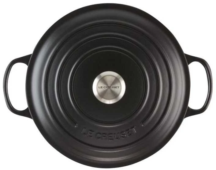 Puodas LeCreuset Signature 24 cm, juodas